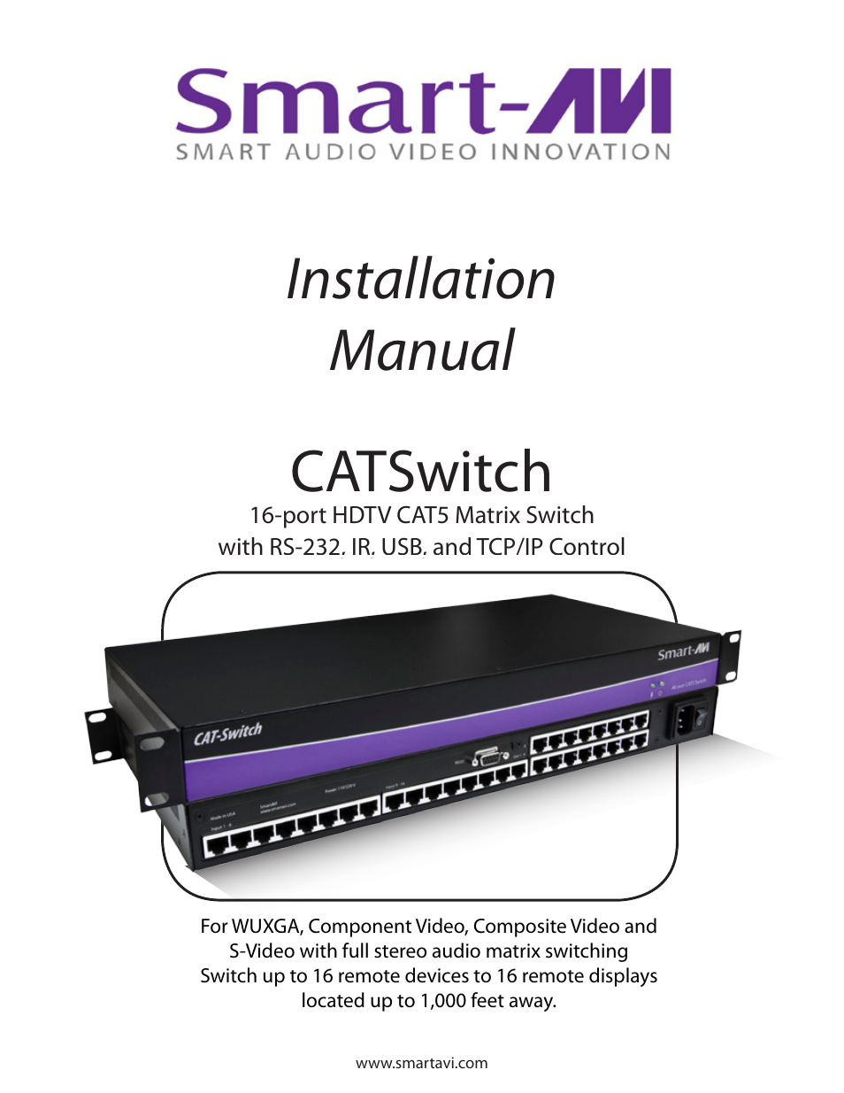 Smart Avi CATSwitch User Manual | 32 pages