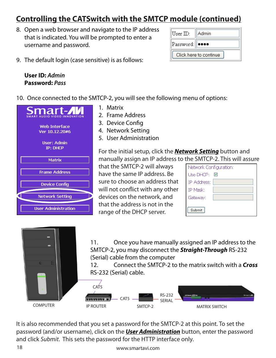 Smart Avi CATSwitch User Manual | Page 18 / 32