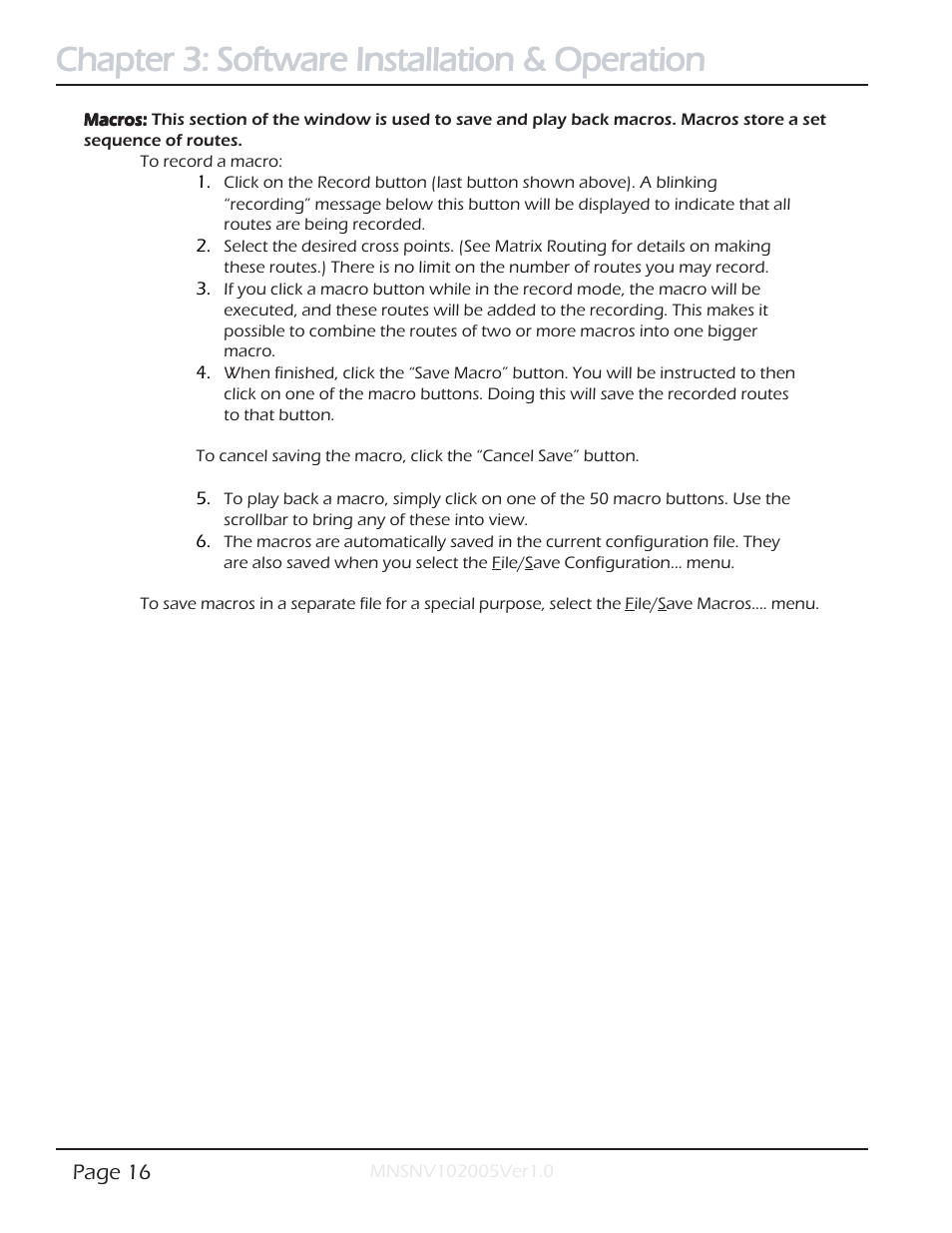 Chapter 3: software installation & operation | Smart Avi SmartNet-V User Manual | Page 16 / 32