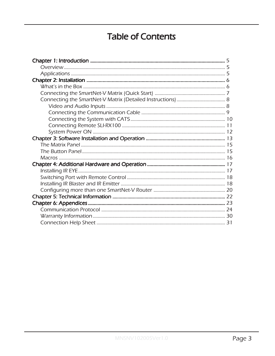 Smart Avi SmartNet-V User Manual | Page 3 / 32