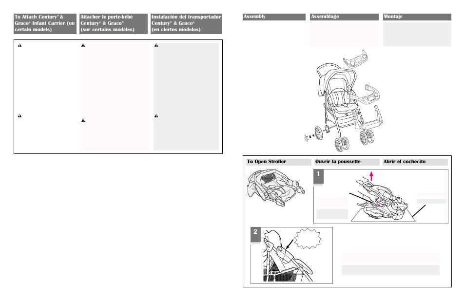 Assembly, Graco, En ciertos modelos) | Century 6965 User Manual | Page 12 / 15