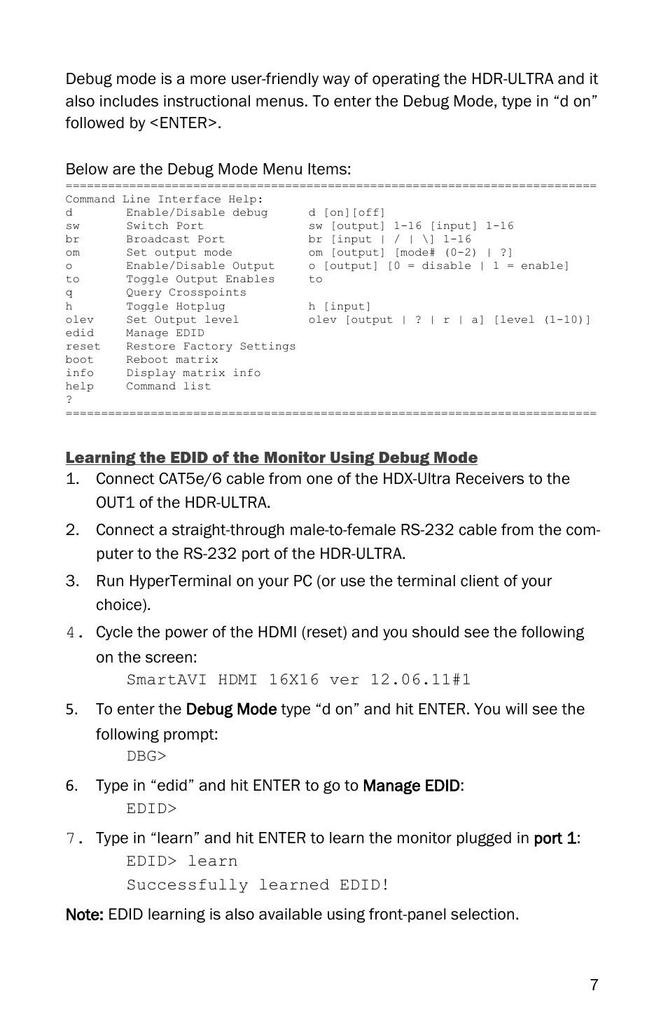 Smart Avi HDR-Ultra User Manual | Page 7 / 12