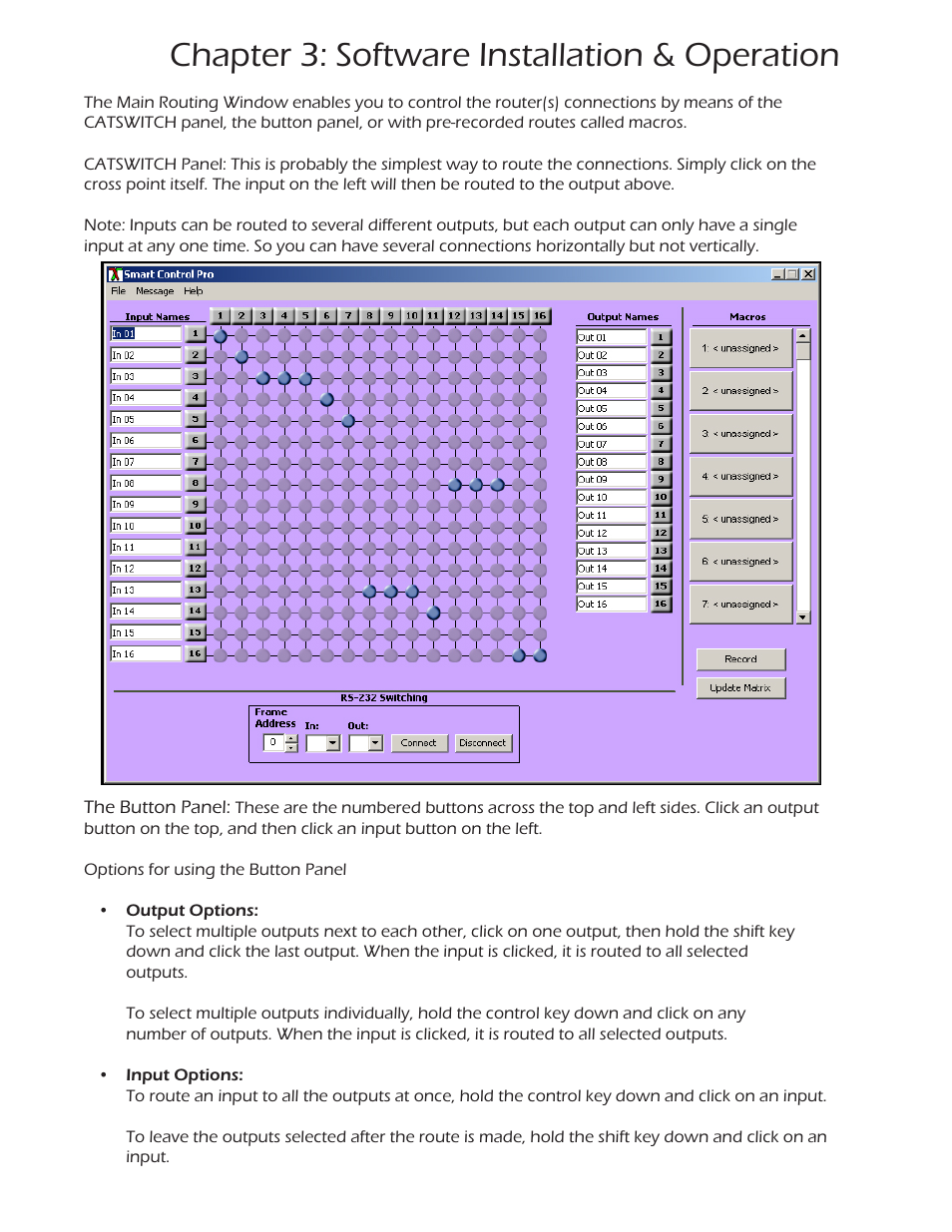 Chapter 3: software installation & operation | Smart Avi CATSwitch User Manual | Page 17 / 27
