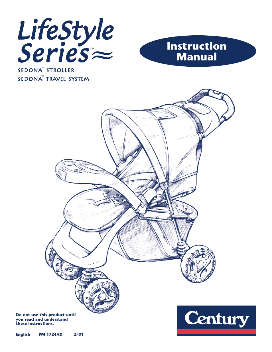 Century Sedona LifeStyle Series User Manual | 16 pages