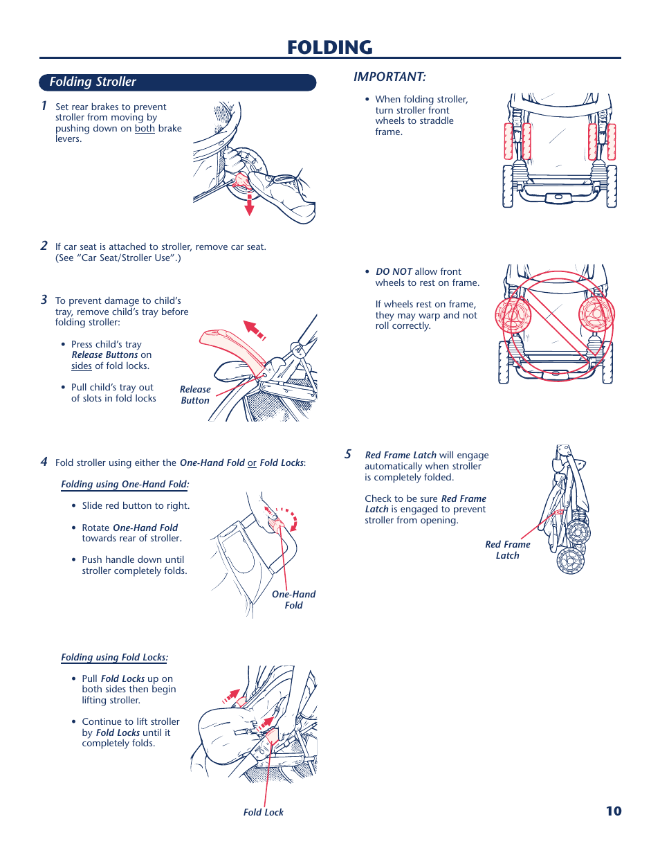 Folding | Century Sedona LifeStyle Series User Manual | Page 11 / 16