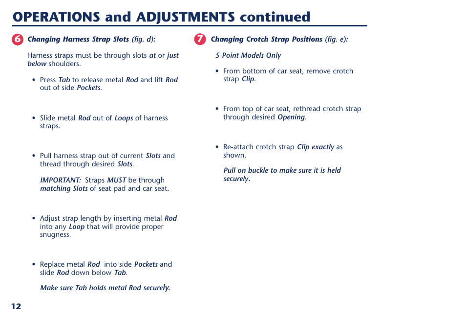 Operations and adjustments continued | Century PM-1109AB User Manual | Page 30 / 40