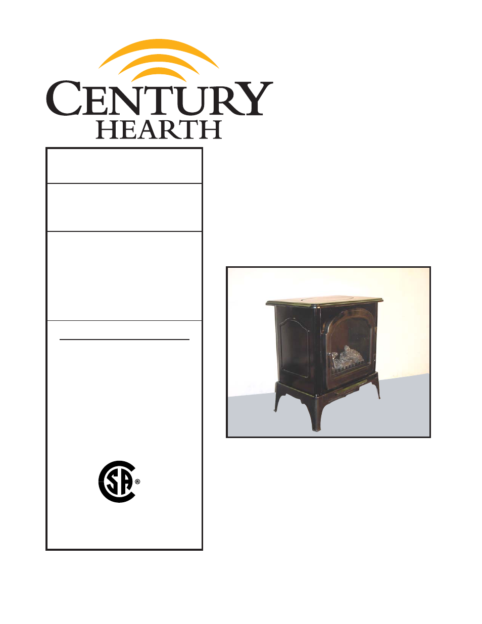 Century HES60 User Manual | 8 pages