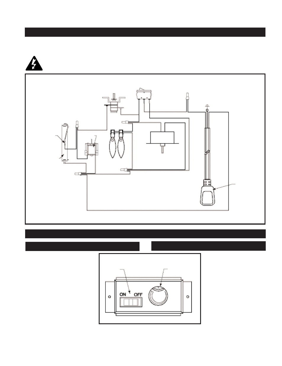 Electrical wiring diagram, Operating instructions, Heater control | Main on/off switch | Century HES60 User Manual | Page 7 / 8