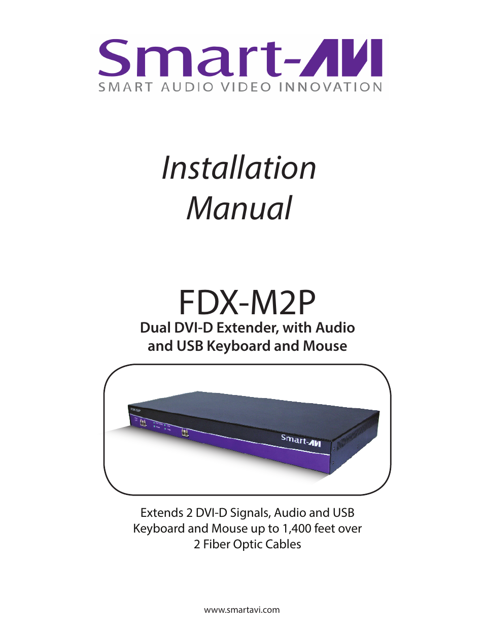 Smart Avi FDX-M2P User Manual | 8 pages