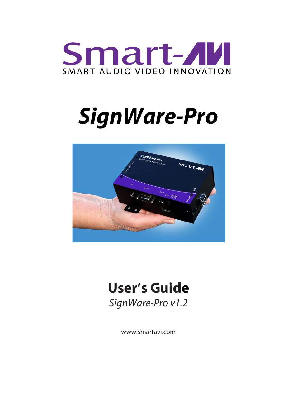 Smart Avi SignWare-Pro User Manual | 43 pages