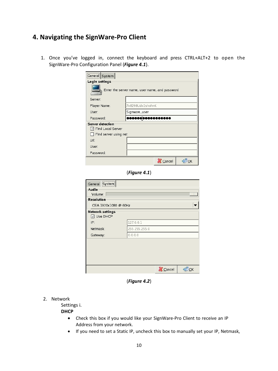Navigating the signware-pro client | Smart Avi SignWare-Pro User Manual | Page 10 / 43