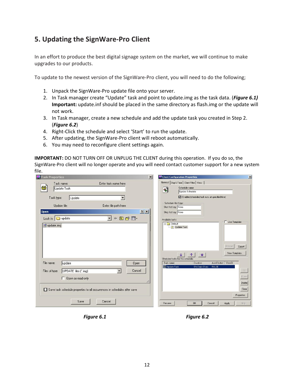 Updating the signware-pro client | Smart Avi SignWare-Pro User Manual | Page 12 / 43