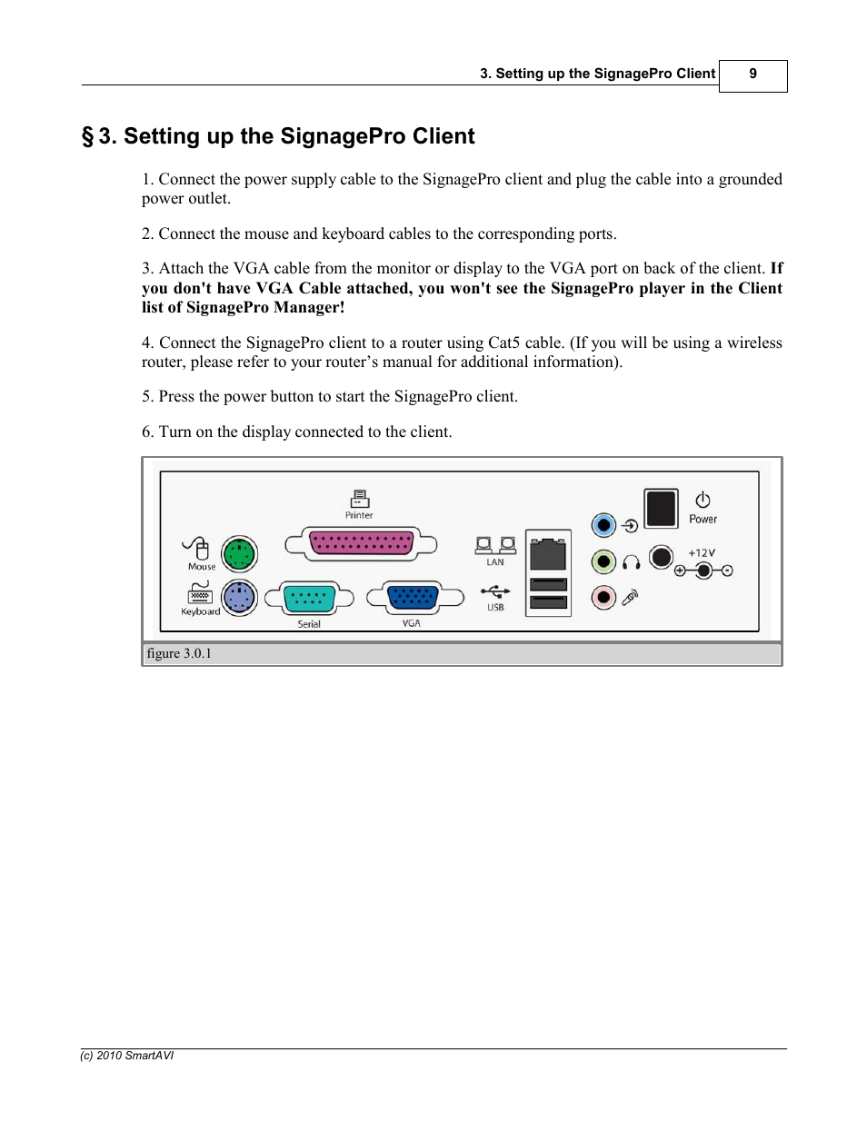 Setting up the signagepro client | Smart Avi SignagePro User Manual | Page 13 / 108