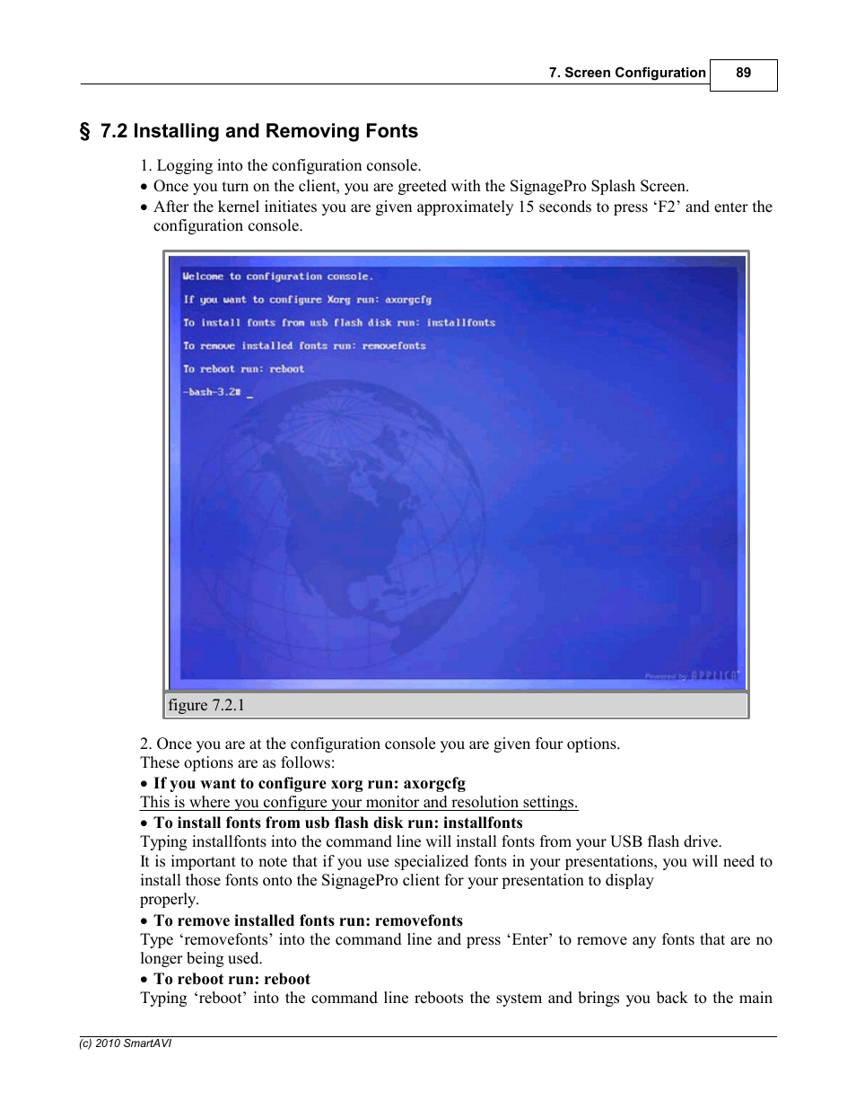 2 installing and removing fonts | Smart Avi SignagePro User Manual | Page 93 / 108