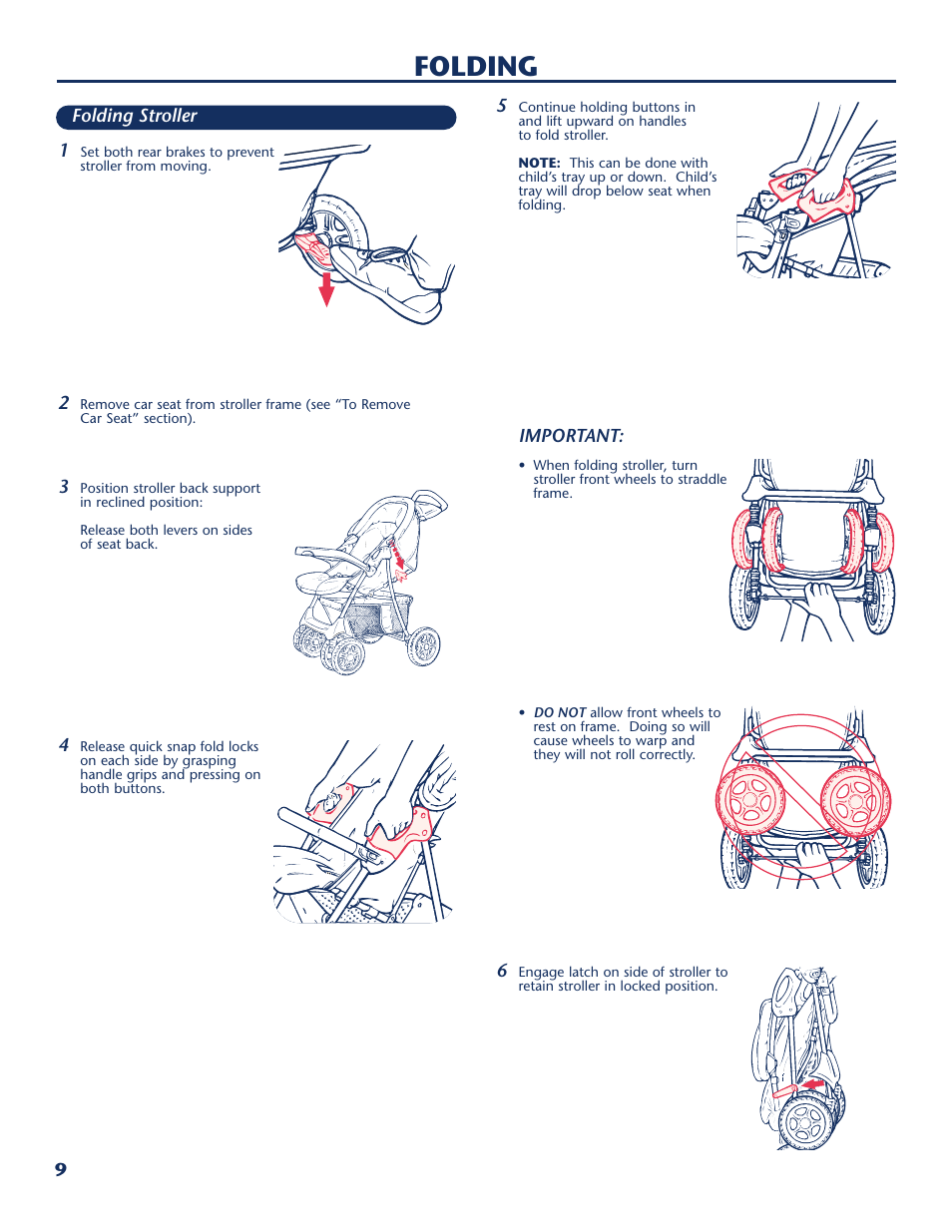 Folding | Century Travel SolutionsTM Plus User Manual | Page 10 / 40