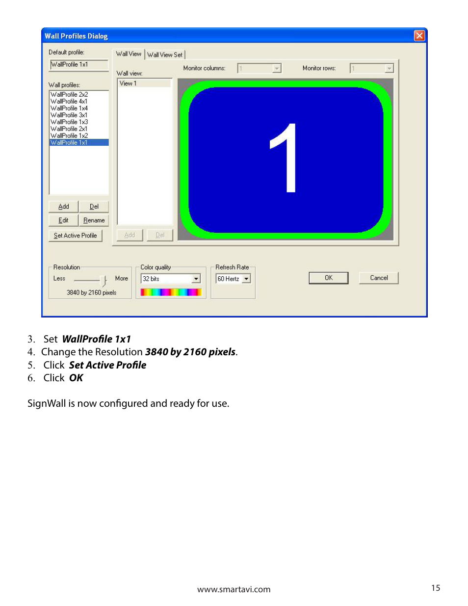 Smart Avi SignWall User Manual | Page 15 / 16