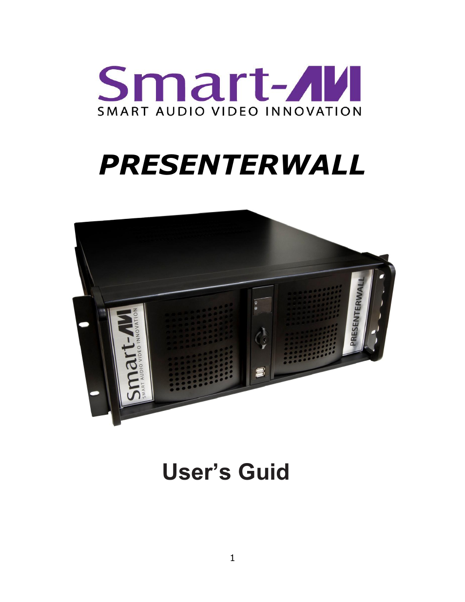 Smart Avi PresenterWall User Manual | 48 pages