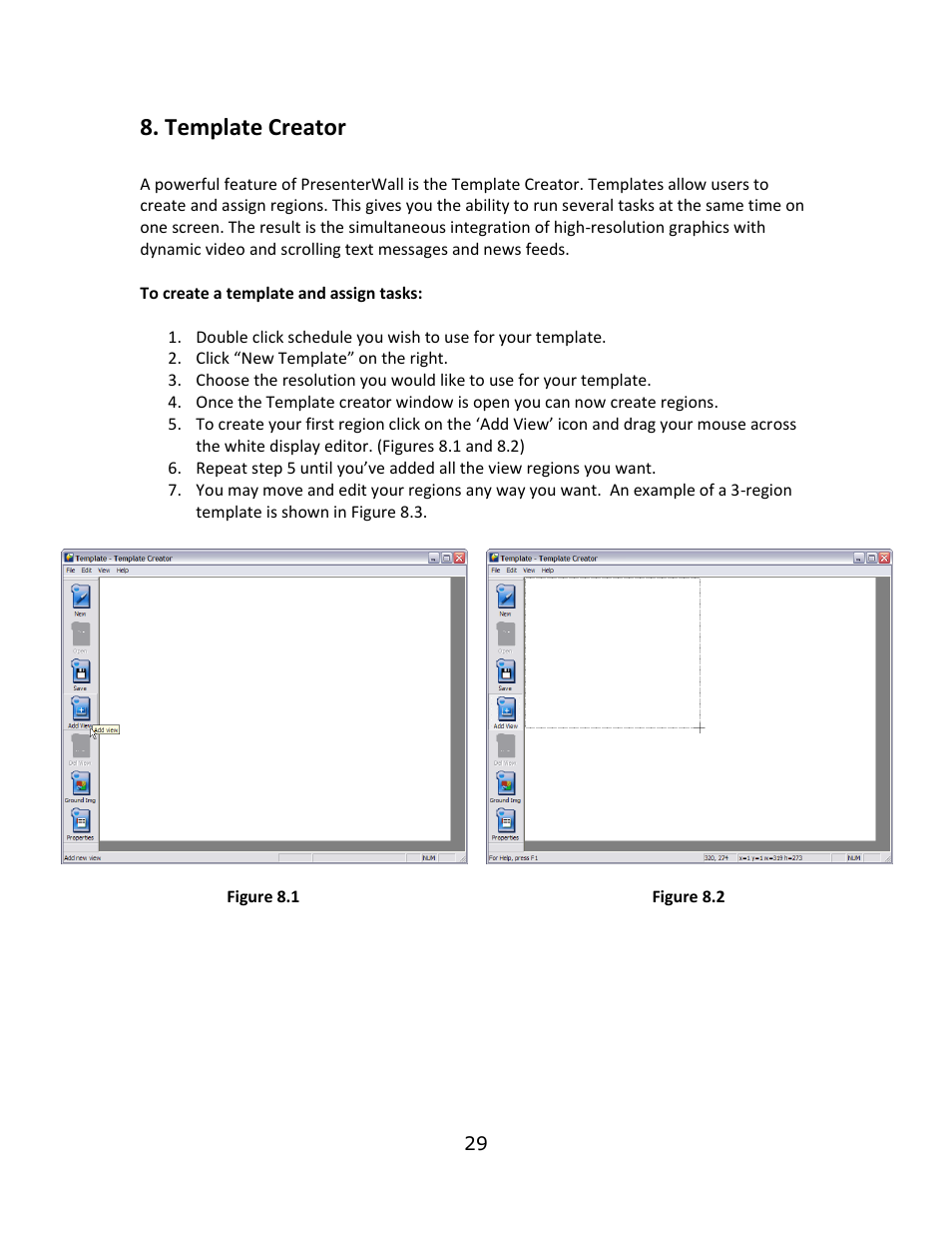 Template creator | Smart Avi PresenterWall User Manual | Page 29 / 48