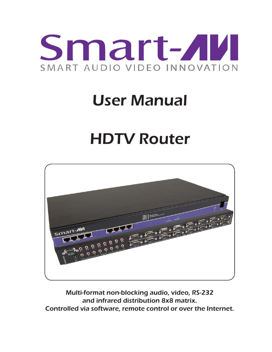 Smart Avi HDTV Router User Manual | 23 pages