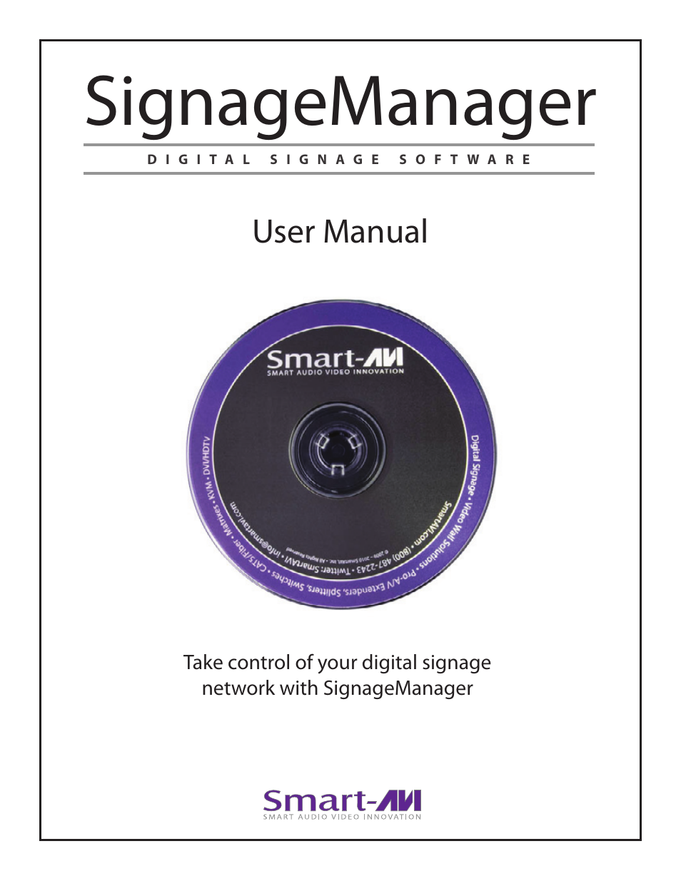 Smart Avi Digital Signage Manager User Manual | 8 pages