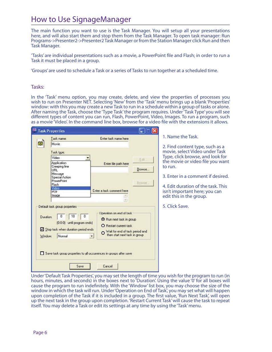 How to use signagemanager | Smart Avi Digital Signage Manager User Manual | Page 6 / 8