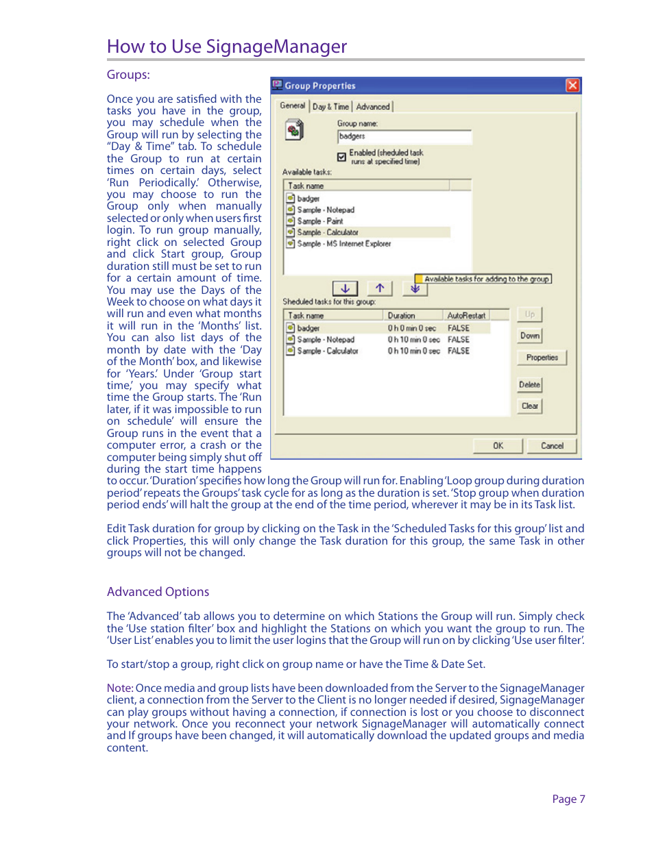 How to use signagemanager | Smart Avi Digital Signage Manager User Manual | Page 7 / 8