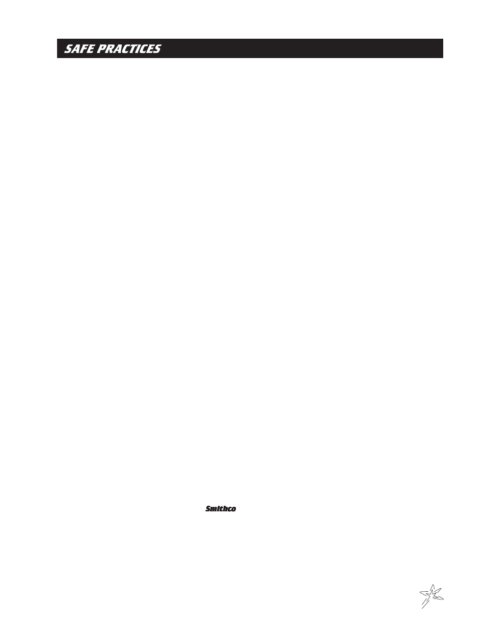 Safe practices | Smithco Diesel Super Rake 17-001 Maintenance Manual User Manual | Page 5 / 33