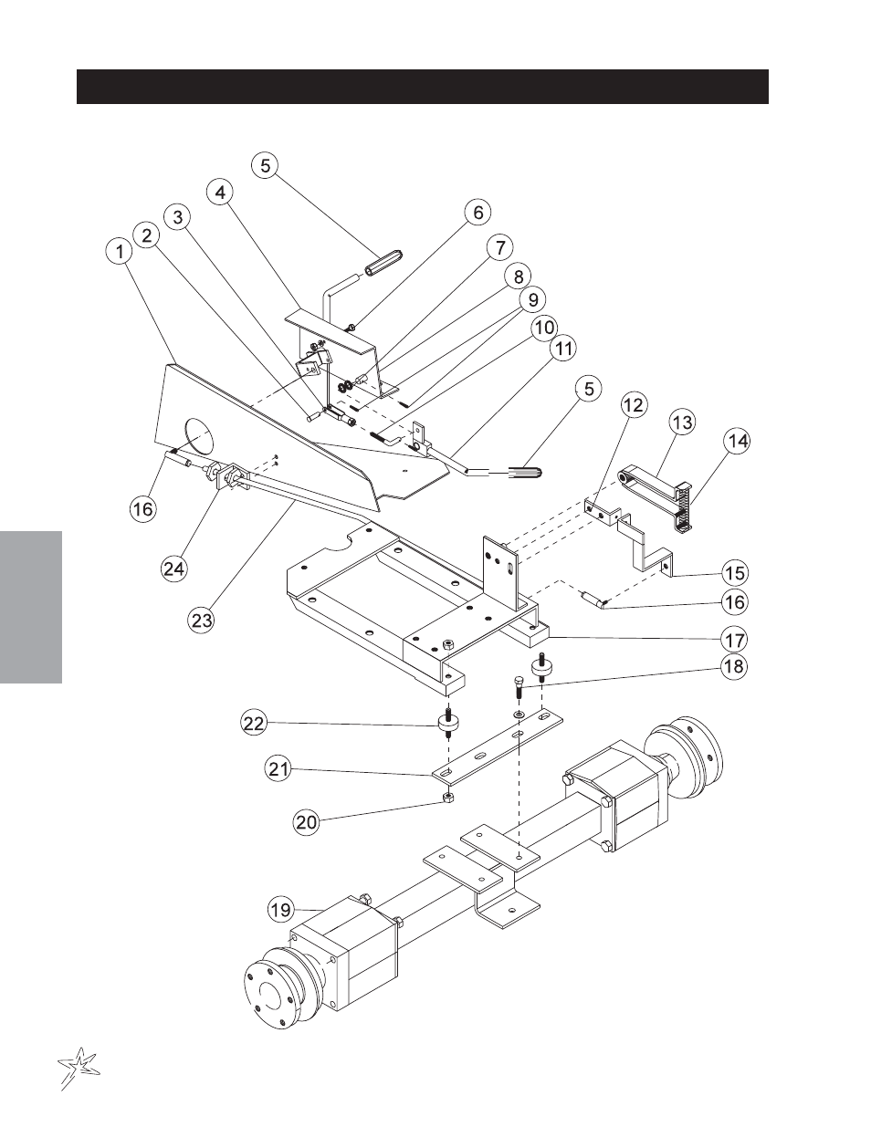 Accelerator linkage drawing | Smithco Diesel Super Rake 17-001-B (sn 2564 – 2620) Parts & Service Manual User Manual | Page 22 / 108