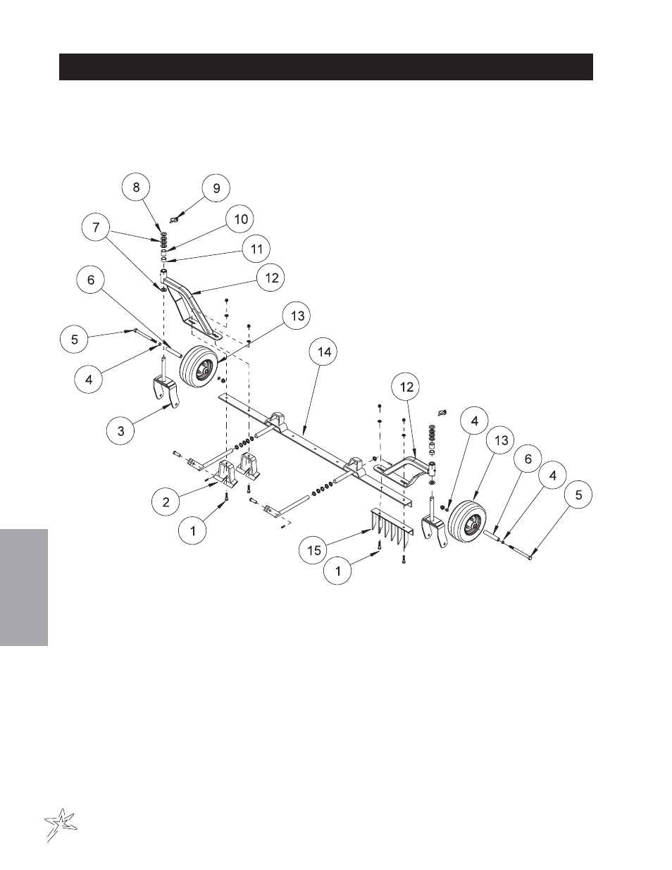 678 castor wheel kit drawing | Smithco Diesel Super Rake 17-001-B (sn 2564 – 2620) Parts & Service Manual User Manual | Page 62 / 108