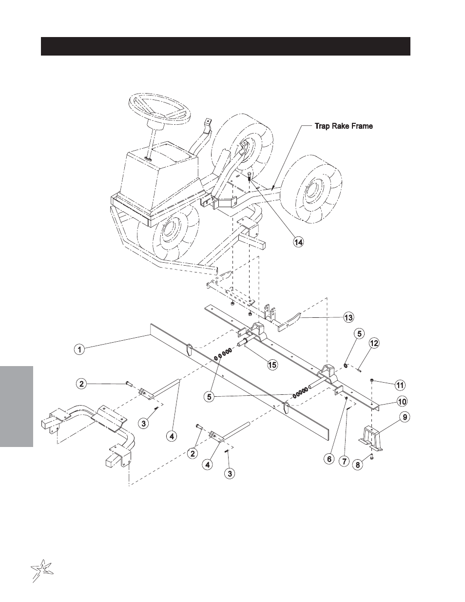 107 infield scarifier drawing | Smithco Diesel Super Rake 17-001-B (sn 2564 – 2620) Parts & Service Manual User Manual | Page 64 / 108
