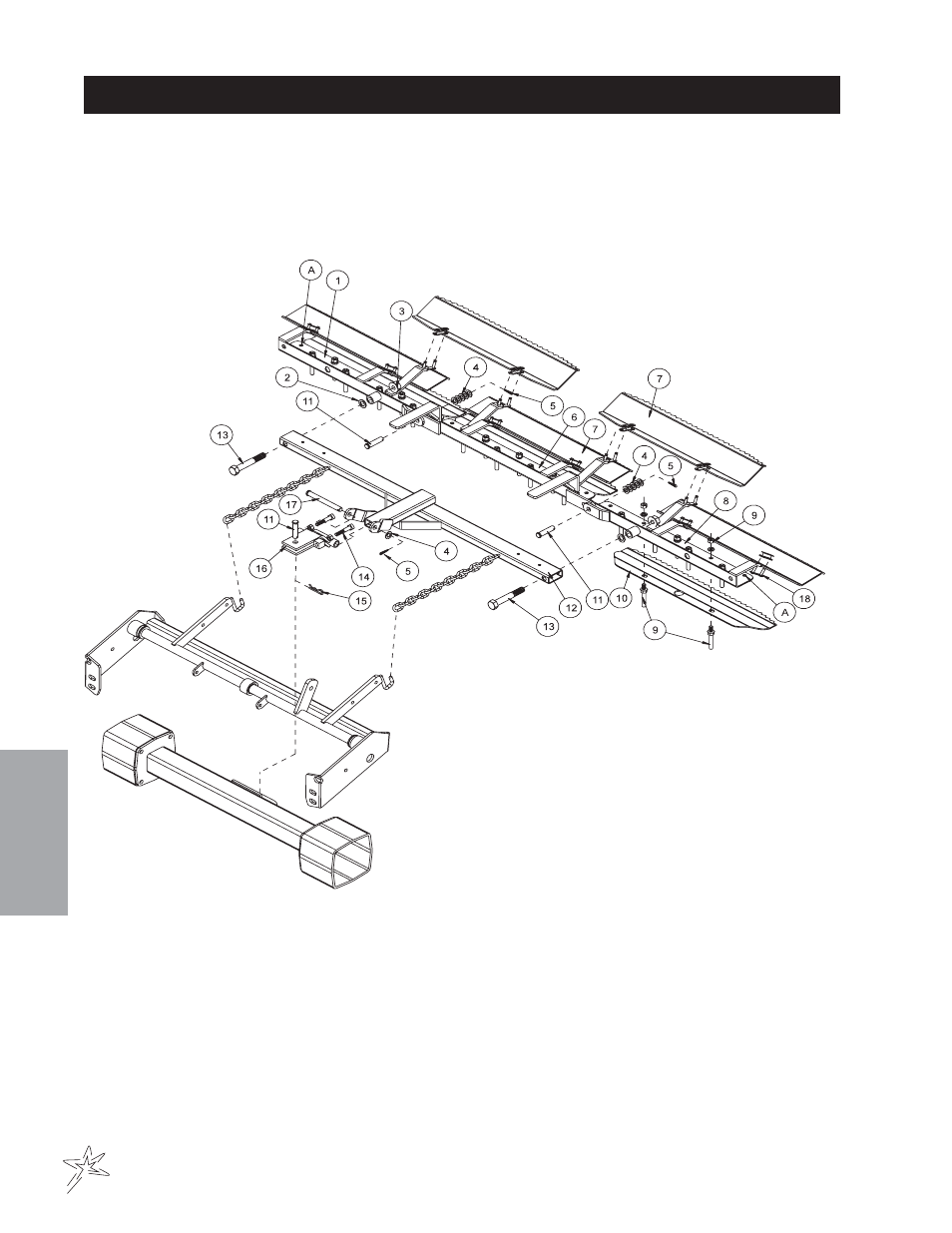 438 rake assembly with finishing blades drawing | Smithco Diesel Super Rake 17-001-B (sn 2564 – 2620) Parts & Service Manual User Manual | Page 82 / 108