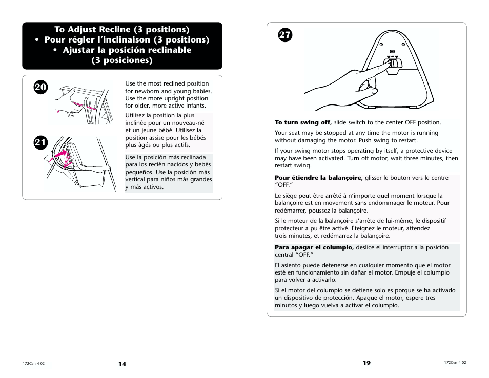 Century Model 1470 User Manual | Page 19 / 32