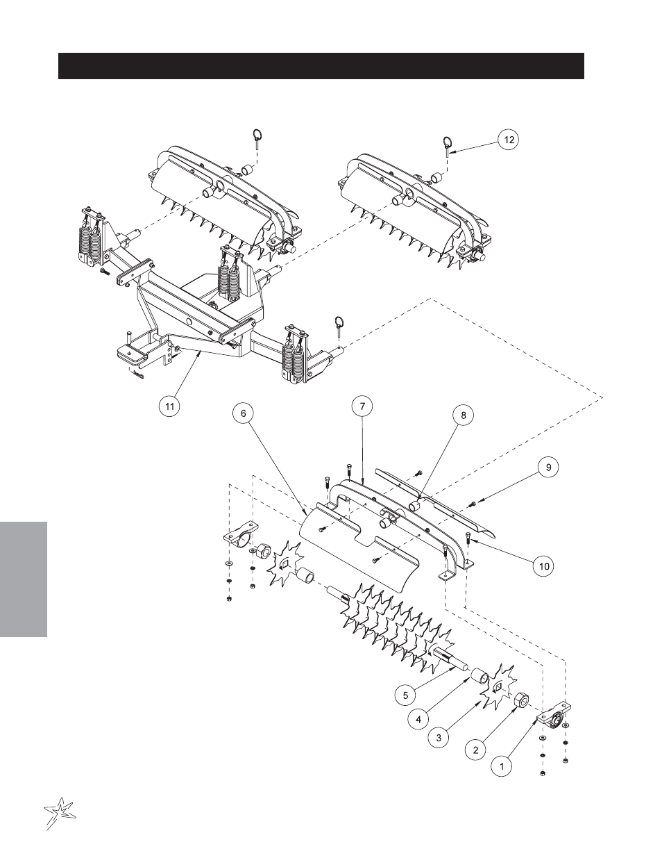582 green star spiker reel set (3) drawing | Smithco Diesel Super Rake 17-001-D (sn 2702 – 2721) Parts & Service Manual User Manual | Page 102 / 110