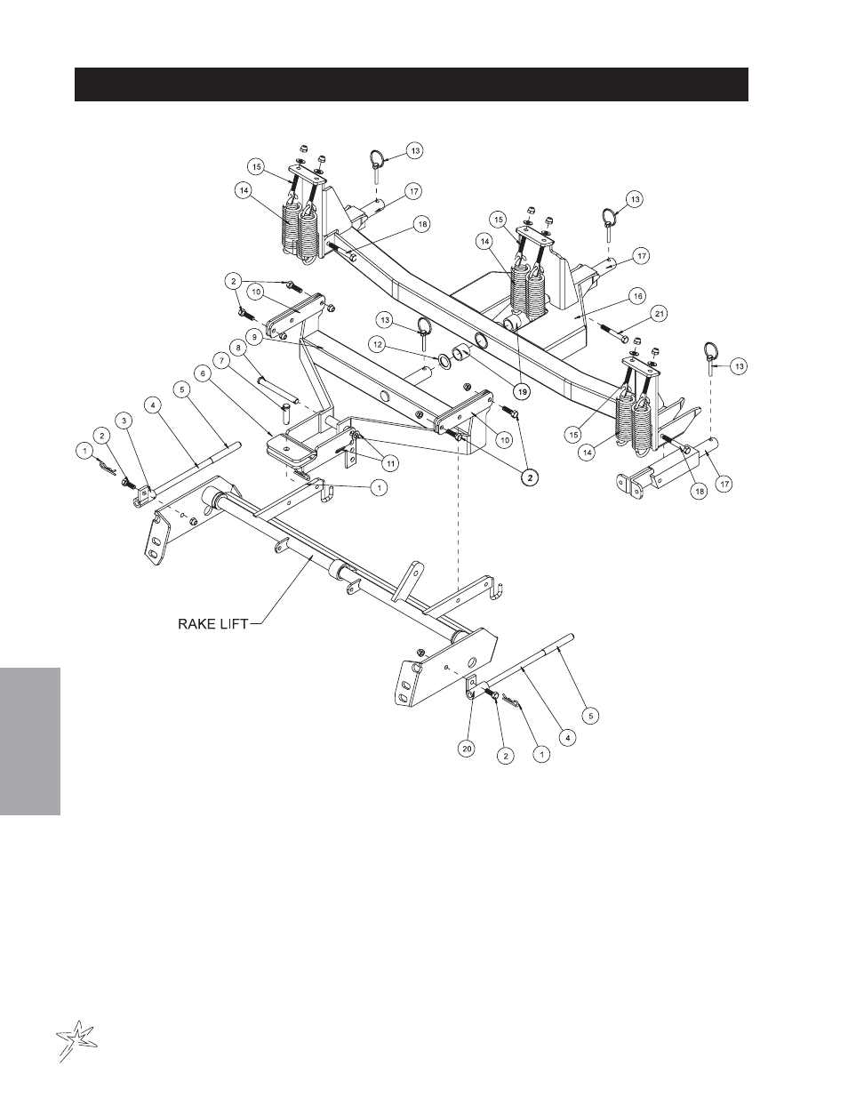 586 rbs main frame drawing | Smithco Diesel Super Rake 17-001-D (sn 2702 – 2721) Parts & Service Manual User Manual | Page 104 / 110