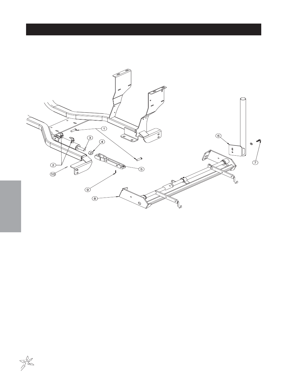 Rear rake lift drawing | Smithco Diesel Super Rake 17-001-D (sn 2702 – 2721) Parts & Service Manual User Manual | Page 40 / 110