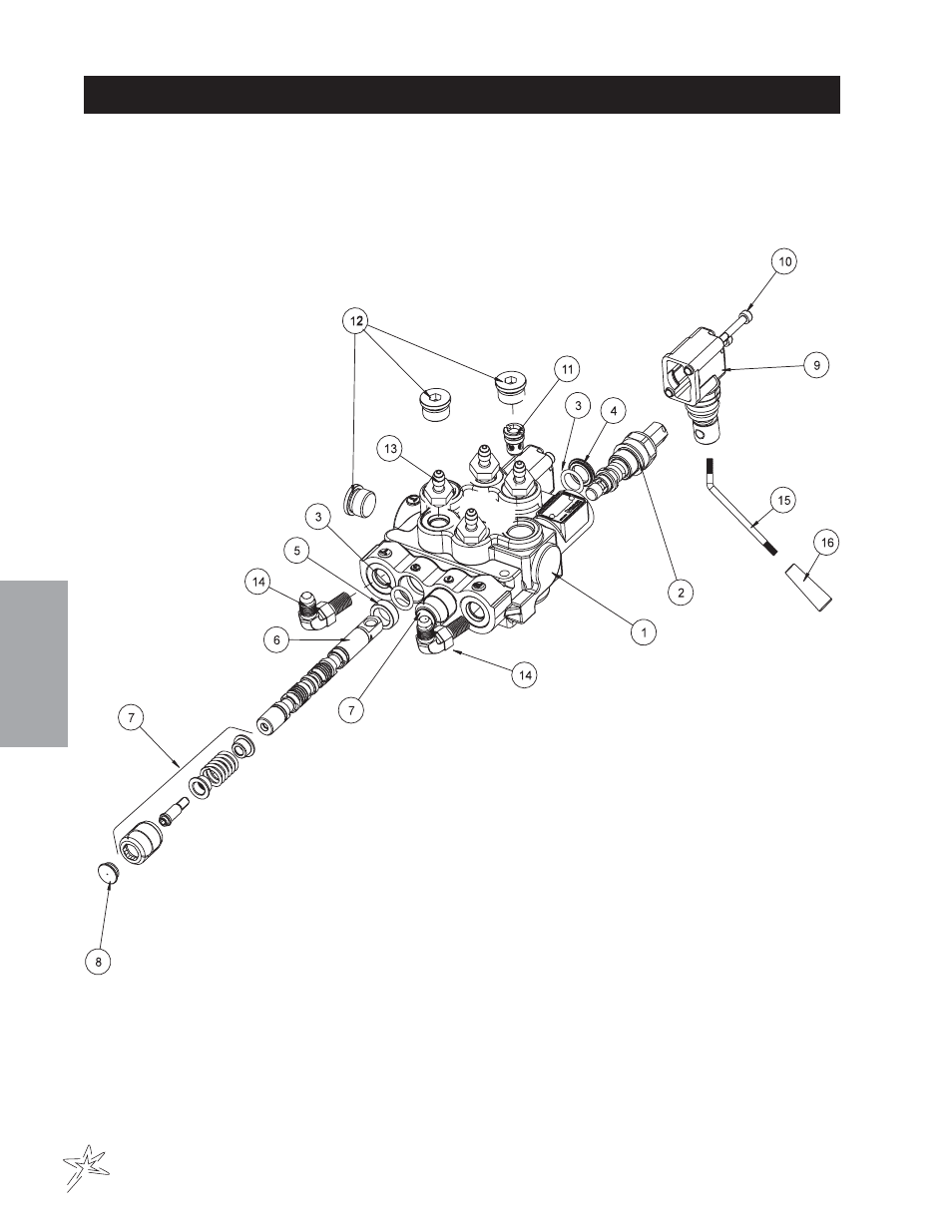729 2-bank hydraulic valve drawing | Smithco Diesel Super Rake 17-001-D (sn 2702 – 2721) Parts & Service Manual User Manual | Page 44 / 110
