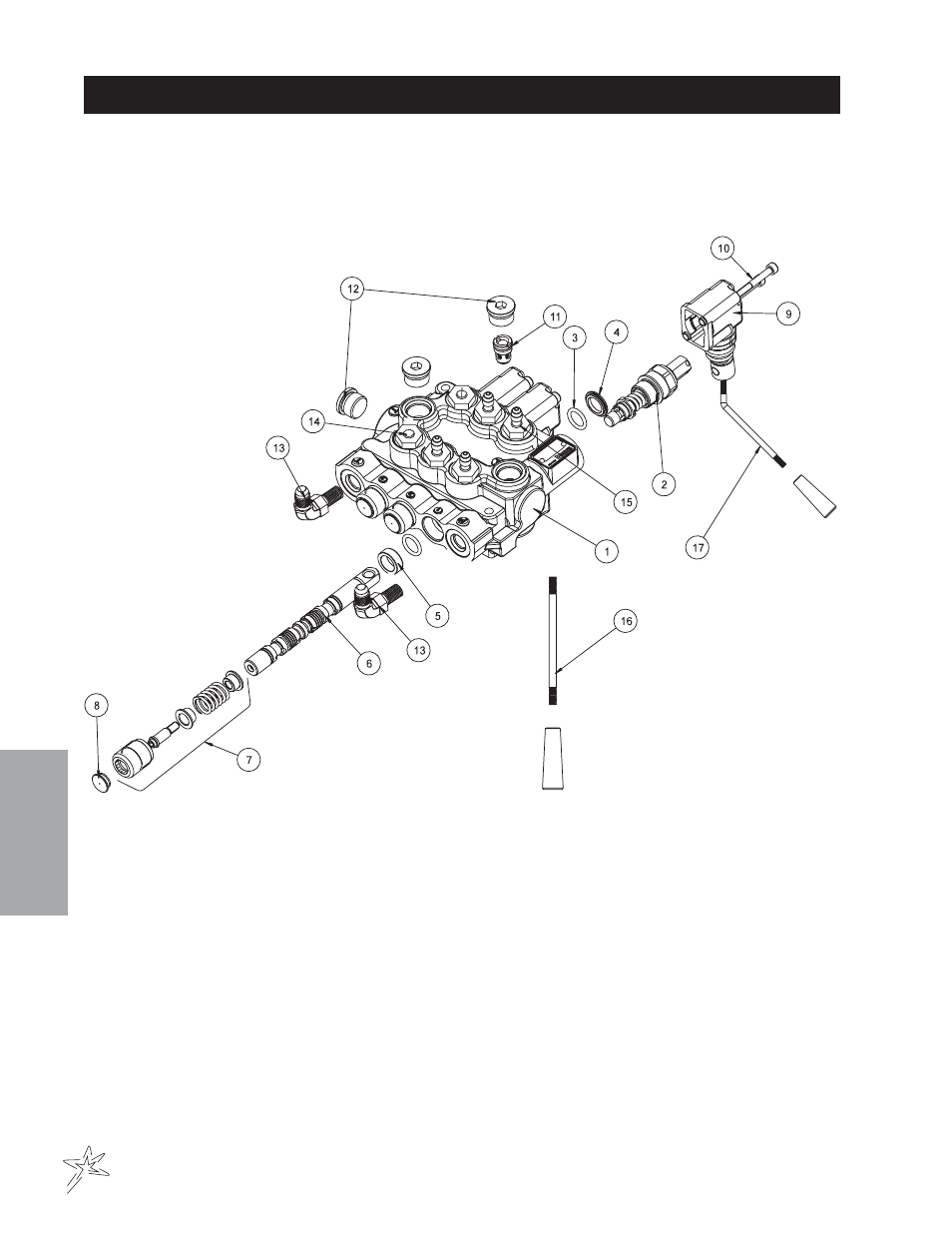 730 3-bank hydraulic valve drawing | Smithco Diesel Super Rake 17-001-D (sn 2702 – 2721) Parts & Service Manual User Manual | Page 58 / 110