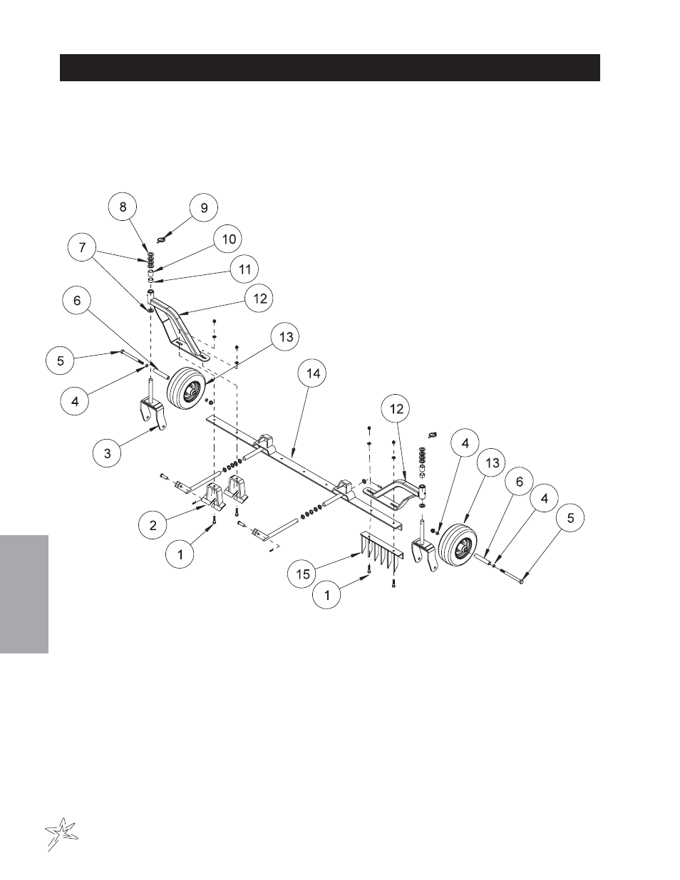 678 castor wheel kit drawing | Smithco Diesel Super Rake 17-001-D (sn 2702 – 2721) Parts & Service Manual User Manual | Page 64 / 110