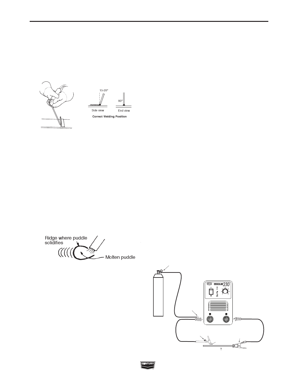 Operation, Tig welding (tungsten inert gas welding) | Century INVERTER ARC IM10008 User Manual | Page 16 / 28