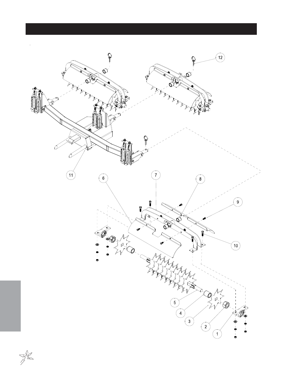 582 green star rbs spiker set (3) drawing | Smithco Sand Star I 45-001 Parts & Service Manual User Manual | Page 145 / 160