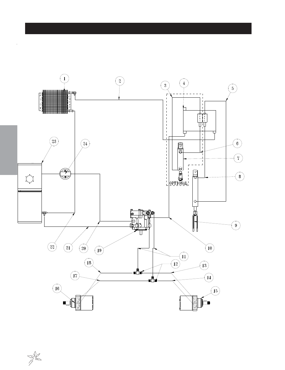001 hydraulic drawing | Smithco Sand Star I 45-001 Parts & Service Manual User Manual | Page 16 / 160