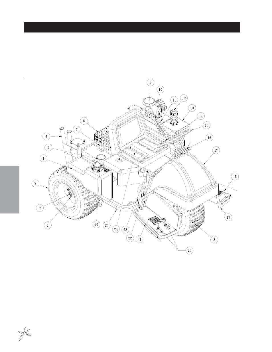 003 main parts | Smithco Sand Star I 45-001 Parts & Service Manual User Manual | Page 24 / 160