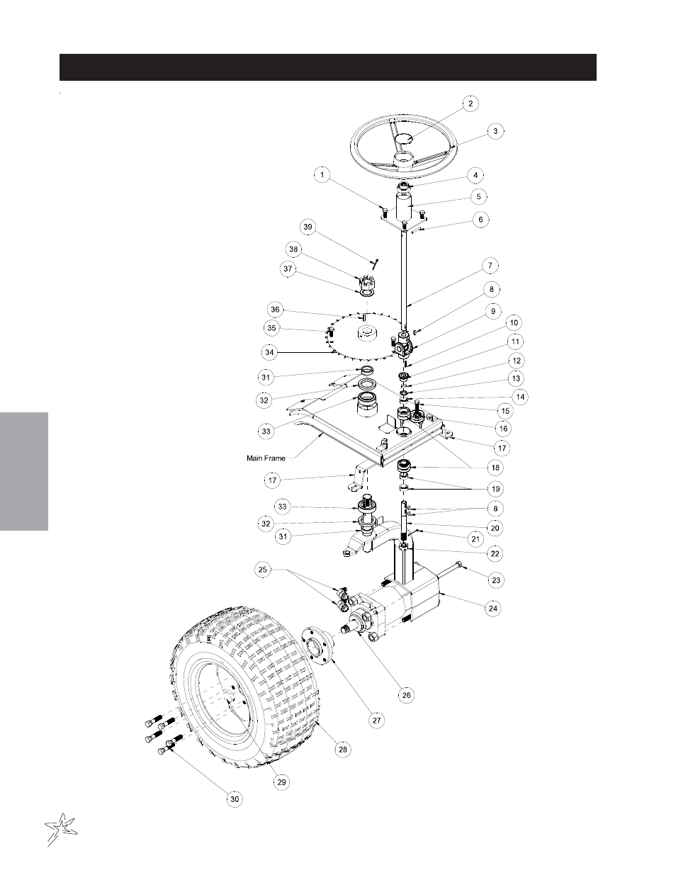 002 front fork drawing | Smithco Sand Star I 45-001 Parts & Service Manual User Manual | Page 30 / 160