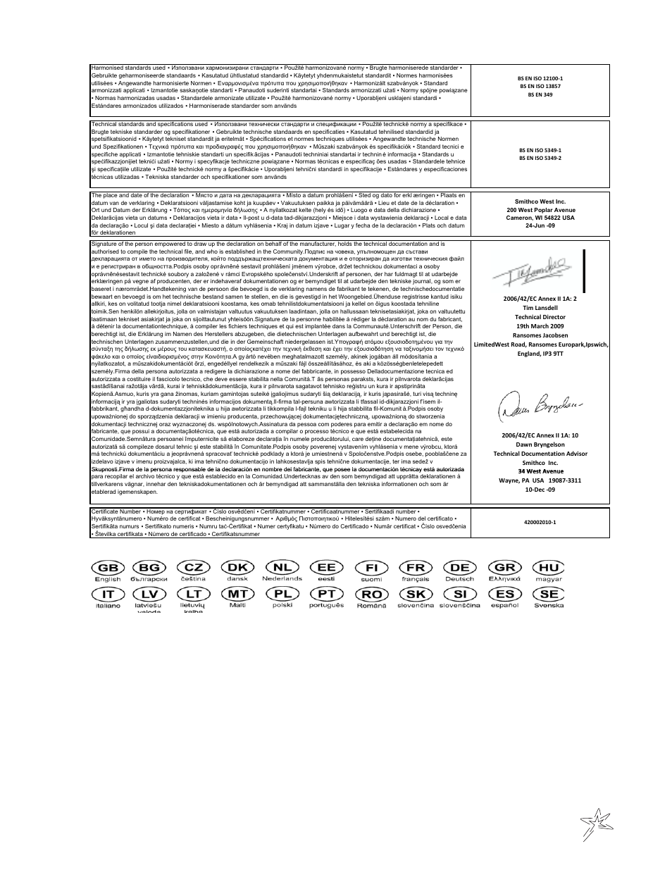 Smithco Super Star 42-000-E Operator Manual 2010 User Manual | Page 25 / 31