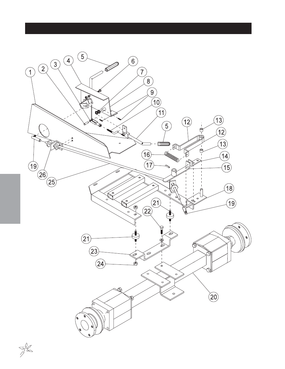 Accelerator linkage drawing | Smithco Super Rake 13-55х (sn 6201 – 6279/1080 – 1120) Parts & Service Manual User Manual | Page 30 / 124