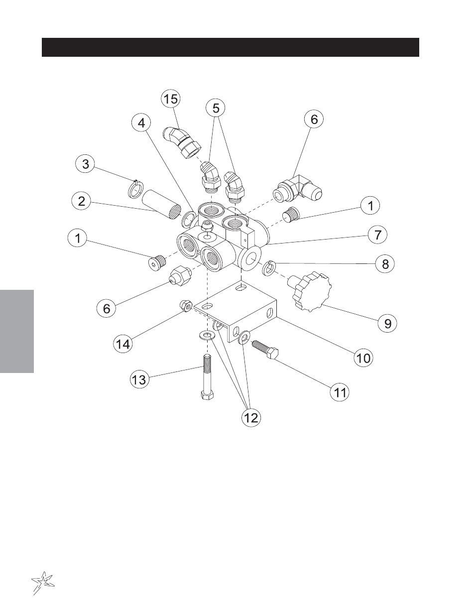 On-off valve drawing | Smithco Super Rake 13-55х (sn 6201 – 6279/1080 – 1120) Parts & Service Manual User Manual | Page 50 / 124