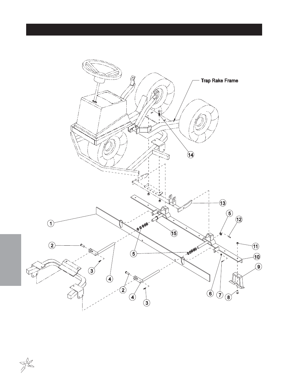 107 scarifier with chisel blades drawing | Smithco Super Rake 13-55х (sn 6450 – 6594/1200-1301) Parts & Service Manual User Manual | Page 68 / 112