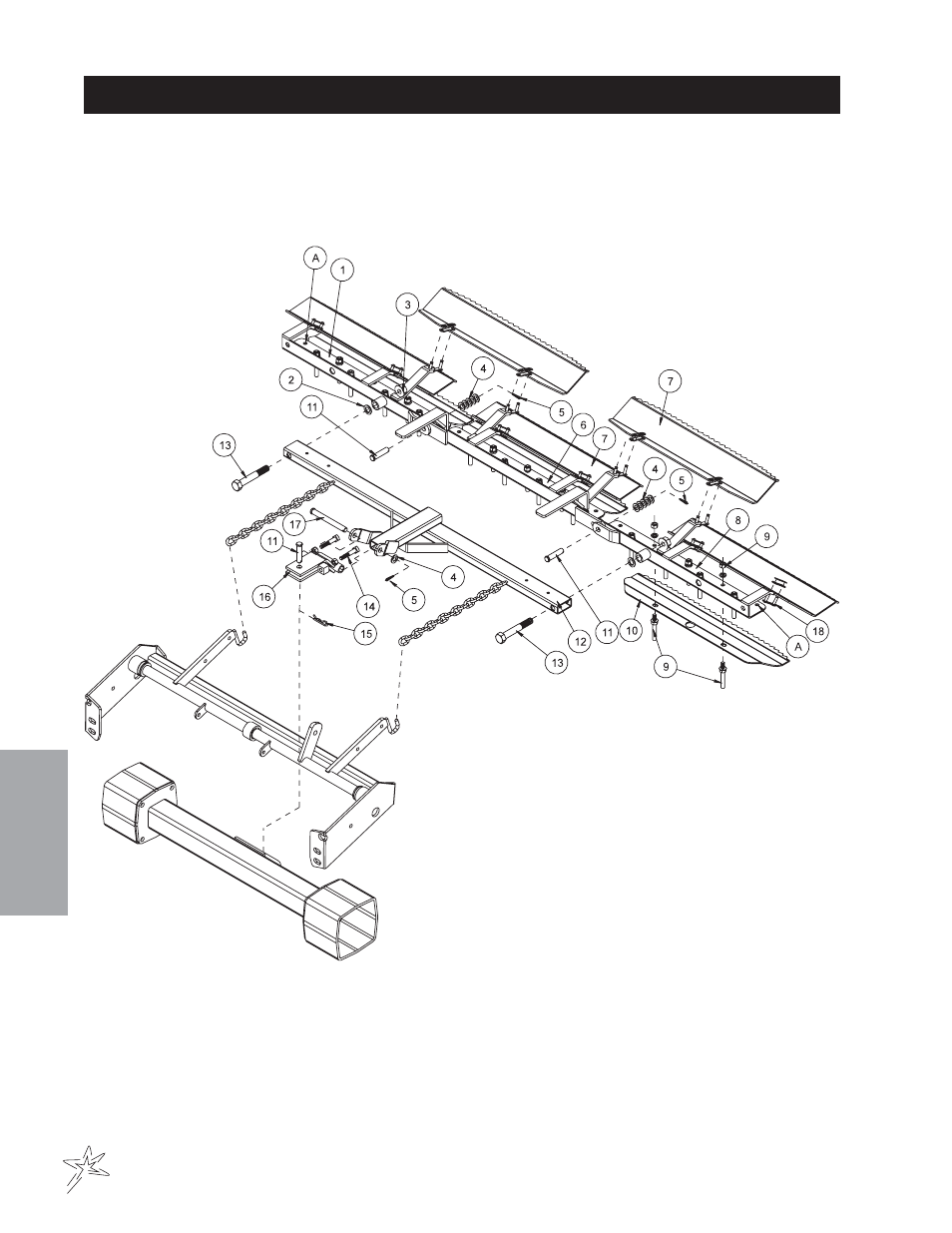 438 rake assembly with finishing blades drawing | Smithco Super Rake 13-55х (sn 6450 – 6594/1200-1301) Parts & Service Manual User Manual | Page 86 / 112