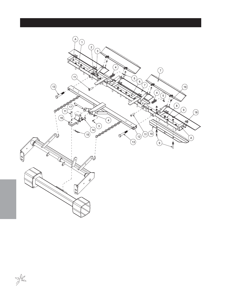 606 rake assembly with lexan blades drawing | Smithco Super Rake 13-55х (sn 6450 – 6594/1200-1301) Parts & Service Manual User Manual | Page 88 / 112