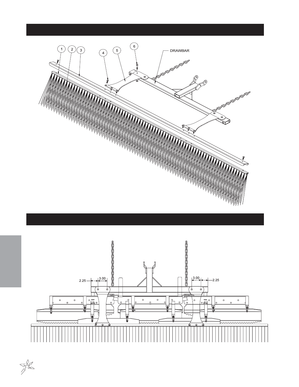 684 sand rake brush kit drawing hole location | Smithco Super Rake 13-55х (sn 6450 – 6594/1200-1301) Parts & Service Manual User Manual | Page 90 / 112